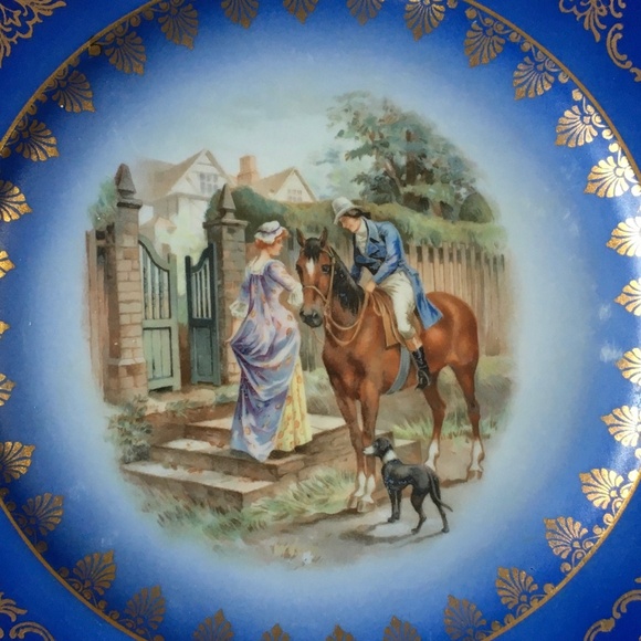 Plate #1 Decorator Plate JKW Bavarian Porcelain - Picture 3 of 3